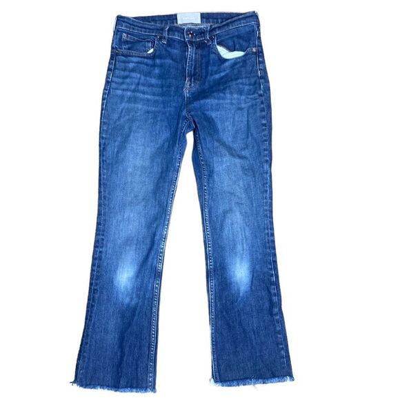 Everlane jeans regular 28 frayed hems intentional fade + whisker - Picture 1 of 4